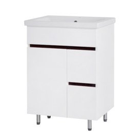 Тумба под раковину Vivia Амалия Д1Ш2 60х43 см комбинируется с раковиной Комо 60 МДФ/ДСП белый А0033280