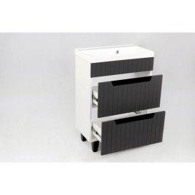 Тумба под раковину Vivia Brut Ш-2 70х42 комбинируется с Cers 70 МДФ/ДСП серый А0055354