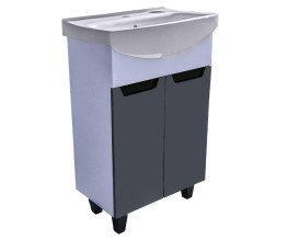 Тумба под раковину Vivia Poli Д2 60х34 см комбинируется с раковиной Церсания 60 МДФ/ДСП гранит А0053184