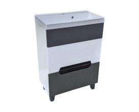 Тумба під раковину Vivia Poli Ш2 60х33 см комбінується з раковиною Idea 60 МДФ/ДСП граніт А0054109