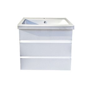 Тумба под раковину Vivia Соло Ш2 60х45 см комбинируется с раковиной Комо 60/К60 МДФ/ДСП белый А0050066