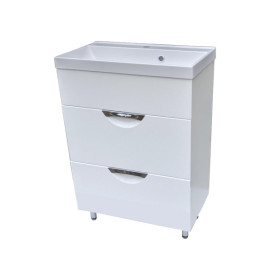 Тумба під раковину Vivia Соната Ш2 60х33 см комбінується з раковиною Idea 60 МДФ/ДСП білий А0054114