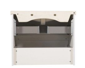 Тумба подвесная Аквародос Инфинити 80 см с раковиной Elite ДСП/МДФ белый АР000041825