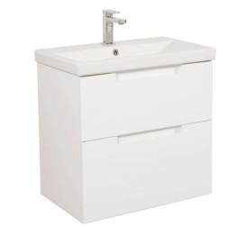 Тумба підвісна Аквародос Інфініті 80 см з раковиною Elite ДСП/МДФ білий АР000041825