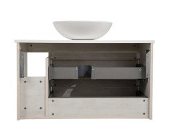 Тумба подвесная Аквародос Шельф 100 см со столешницей Loft-Iron и раковиной Zero ДСП нордленд АР000085171