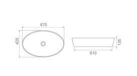 Тумба підвісна Аквародос Шельф 85 см зі стільницею Loft-Iron та раковиною One ДСП нордленд АР000085185