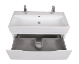 Тумба подвесная Аквародос Венеция 100 см с раковиной Пинто ДСП/МДФ белый АР000040223