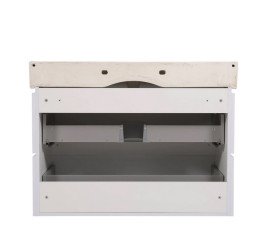 Тумба подвесная Аквародос Венеция 100 см с раковиной Пинто ДСП/МДФ белый АР000040223