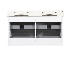 Тумба підвісна Аквародос Венеція 120 см з раковиною Пінто ДСП/МДФ білий АР000042933