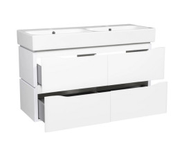 Тумба подвесная Аквародос Венеция 120 см с раковиной Пинто ДСП/МДФ белый АР000042933