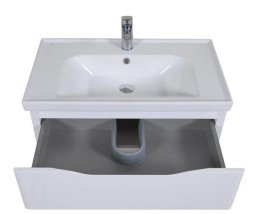 Тумба підвісна Аквародос Венеція 80 см із раковиною Frame ДСП/МДФ білий АР000040228