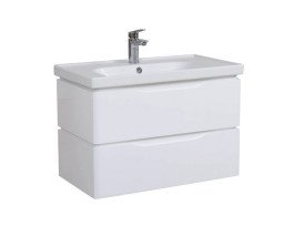 Тумба підвісна Аквародос Венеція 80 см із раковиною Frame ДСП/МДФ білий АР000040228