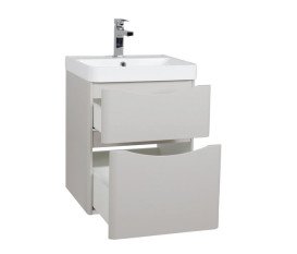 Тумба підвісна Aqua Rodos Америна 50 см з раковиною Deep МДФ кашемір АР000134988