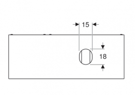 Тумба подвесная для накладной раковины Geberit VariForm 135 см с двумя выдвижными ящиками лава матовый 501.178.00.1