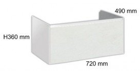 Тумба подвесная для раковины Hatria MOBILI 720x490x360 Y2AHKK