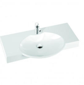Тумба підвісна Fancy Marble Sumatra-1 98х40 см із раковиною Carme 980 МДФ сірий SUM1-980N G