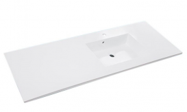 Тумба подвесная Fancy Marble Vivara 149,4х49,7 правая см с раковиной Lauretta 1500R МДФ серый Vivara150RC