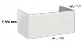 Тумба подвесная для раковины Hatria MOBILI 970x490x480  Y2AGBC