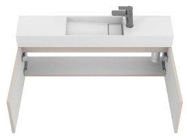 Тумба підвісна Miraggio Minima з раковиною Toni 1050 МДФ сірий 8815068