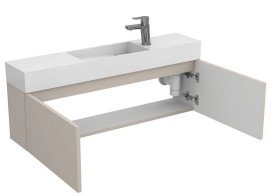 Тумба підвісна Miraggio Minima з раковиною Toni 1050 МДФ сірий 8815068