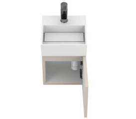 Тумба підвісна Miraggio Minima з раковиною Toni 300 МДФ сірий 8815064