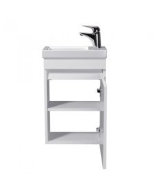 Тумба підвісна Мийдодір City White 40-А з раковиною Como ДСП білий глянець 00-0008071