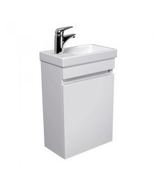 Тумба підвісна Мийдодір City White 40-А з раковиною Como ДСП білий глянець 00-0008071