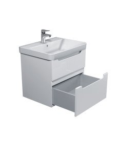 Тумба підвісна Мийдодир Malaga 60-A з раковиною Vivace ДСП/МДФ білий глянець 00-0009159