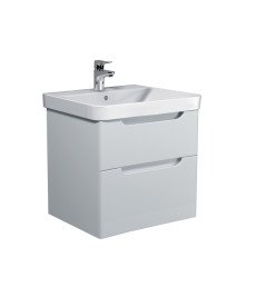 Тумба підвісна Мийдодир Malaga 60-A з раковиною Vivace ДСП/МДФ білий глянець 00-0009159