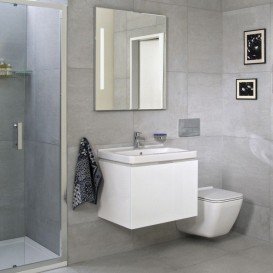 Тумба подвесная под раковину Jika Cubito 55 см белый H40J4223015001