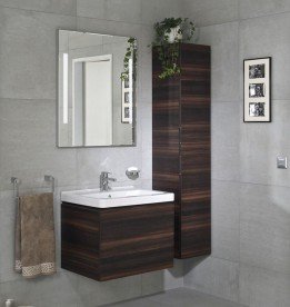 Тумба подвесная под раковину Jika Cubito 65 см венге  H40J4243014611