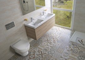 Тумба підвісна під раковину Jika Cubito 130 см дуб H40J4274015191