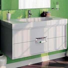 Тумба підвісна під раковину Kerama Marazzi Canaletto 100 см МДФ білий CN.100