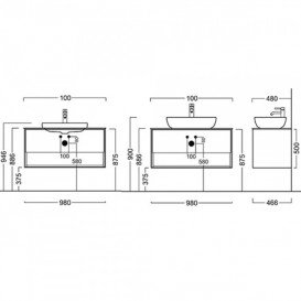 Тумба подвесная под раковину Kerama Marazzi Plaza Modern 100 см МДФ дуб Орегон PL.M.100.1\OAK.O