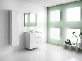 Тумба подвесная Roca Victoria-N Family 705x460x740 мм белый глянцевый с раковиной керамика белый A855838806