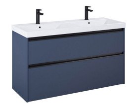 Тумба с двойной раковиной Roca Gap Pro 120х46 см ДСП синий матовый A852065538