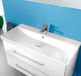 Тумба с раковиной Villeroy&Boch Avento 100 белый 4156A892
