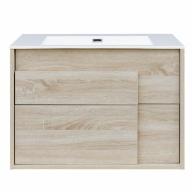 Тумба з раковиною Devit City 79.4х47.6 см МДФ/ДСП дуб 0021160SO