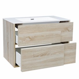 Тумба з раковиною Devit City 79.4х47.6 см МДФ/ДСП дуб 0021160SO