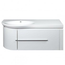 Тумба з раковиною Devit Fly 120х48. 5см МДФ білий глянець 0022120