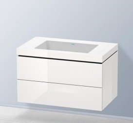 Тумба з раковиною Duravit L-Cube 80х48 см ДСП білий глянцевий LC6927O2222