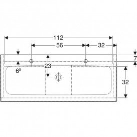Тумба с раковиной Geberit iCon Set ДСП белый глянцевый/ручка хром глянцевый 502.338.01.2