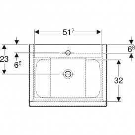 Тумба з раковиною Geberit iCon Set ДСП лава матова 502.335.JK.1