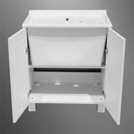 Тумба с раковиной Kerasan Comunita Aquadom 75х50 см светлый дуб 9164K0