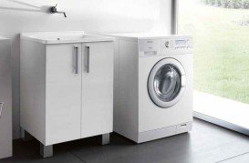 Тумба с раковиной Kerasan Comunita Aquadom 60х60 см белый структурный 9165K1