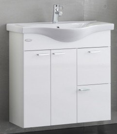 Тумба з раковиною Kolpa-san Fiona OUF 80 80х80 см ДСП білий 507690