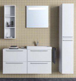 Тумба з раковиною Kolpa-san Jolie OUJ 60 60.6х66 см ДСП з ПВХ-плівкою білий 521510