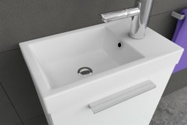 Тумба с раковиной Kolpa-san Kiki OUK 50 50.6х51см ДСП белый 538780