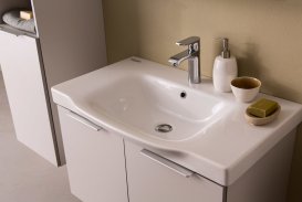 Тумба з раковиною Kolpa-san Lana OUL 65 65х57 см ДСП світла акація 529010