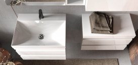 Тумба с раковиной Kolpa San Naomi OUN 50 500x400x495 мм МДФ/ДСП белый 546000